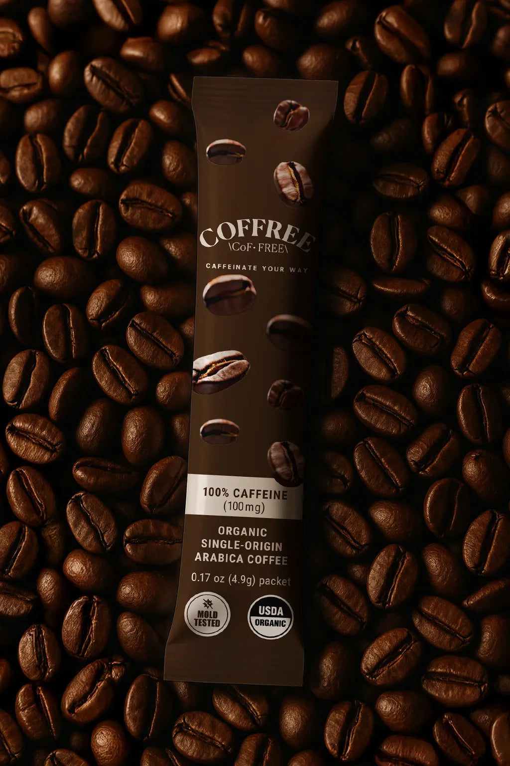100% Caffeine Instant Coffee - 24 Pack Box