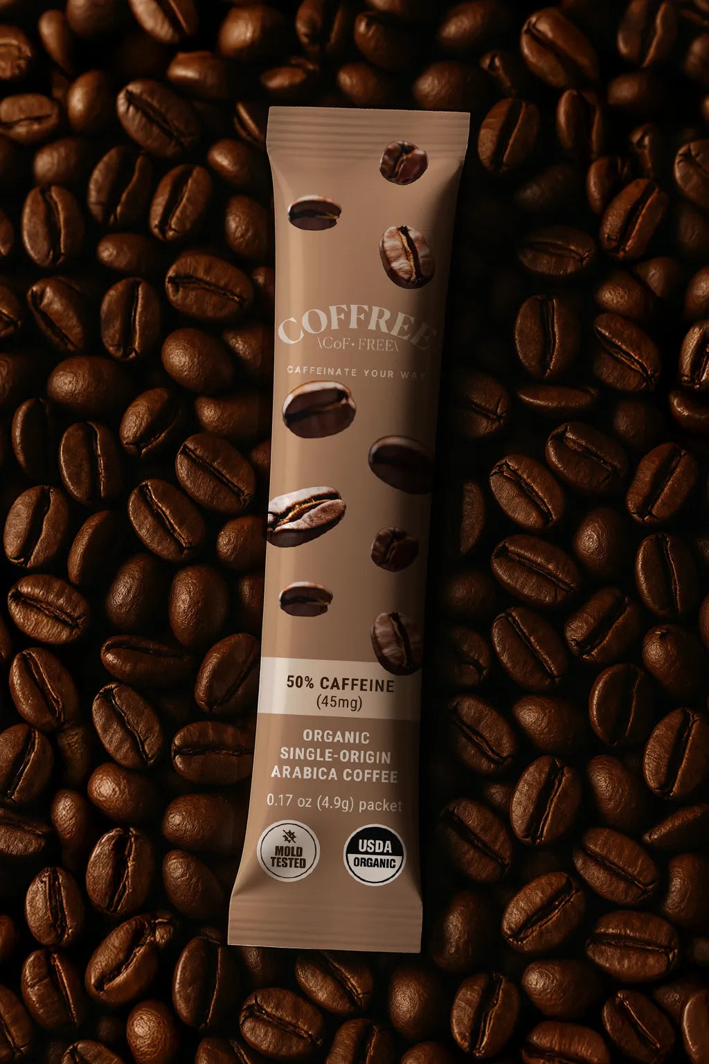 50% Caffeine Instant Coffee - 24 Pack Box